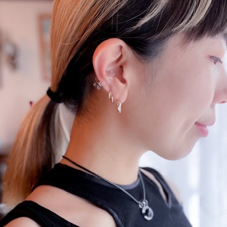◎予約◎Benjamin glass ear cuff (Siete) ※ 10月下旬頃お届け予定