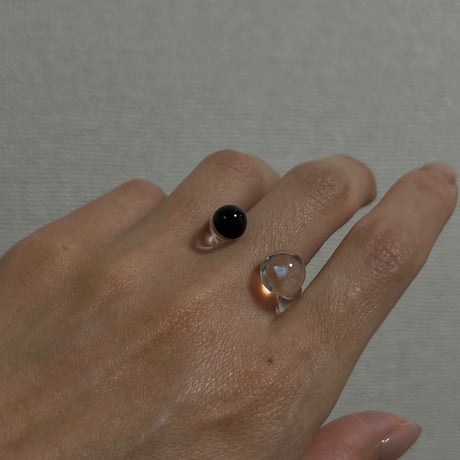 ◎予約◎Benjamin glass ring (Duality) ※11号〜