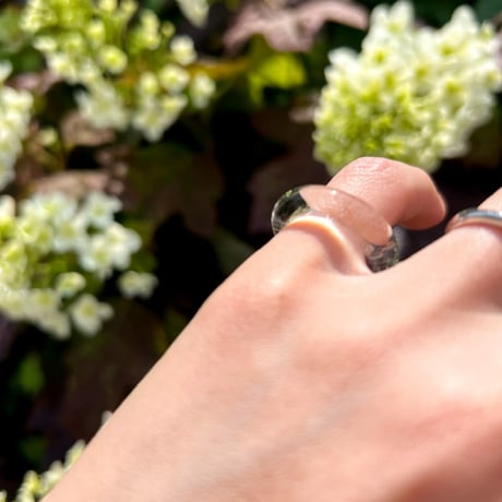 ◎予約◎Benjamin glass ring (simple) ※ 10月下旬頃お届け予定