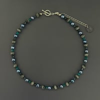 P1【限定１点】Eagle Eye Choker (イーグルアイ×淡水パール)