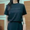 ◎organic cotton◎logo tee black “EVERYDAY IS A NEW DAY”