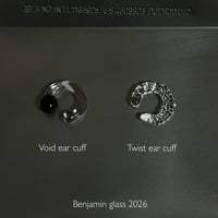 Benjamin glass ear cuff (Void)