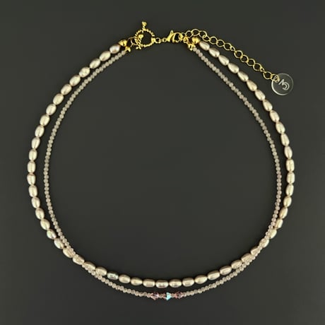 L5【限定１点】Layered Choker  (Baby Pink)
