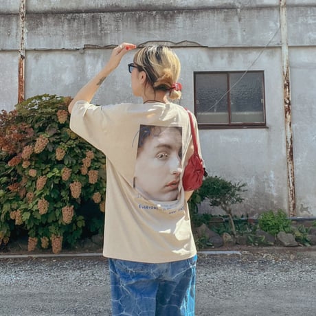 期間限定受注◎big size◎ print tee “Message”