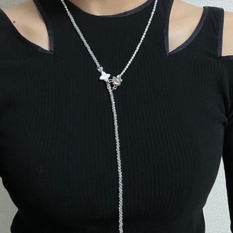 『Aqua Lily』3way long necklace