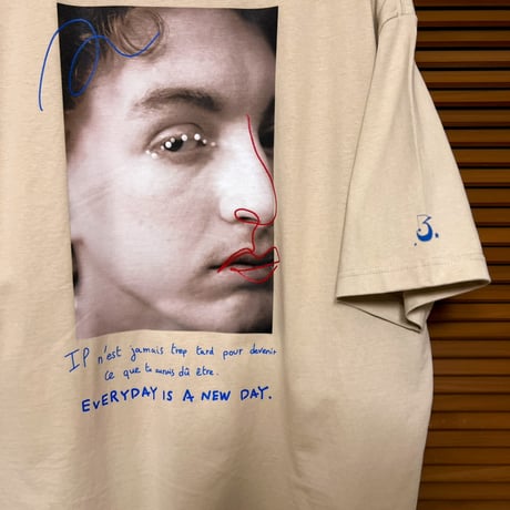 期間限定受注◎big size◎ print tee “Message”