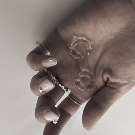 ◎予約◎Benjamin glass ear cuff (Siete) ※ 10月下旬頃お届け予定