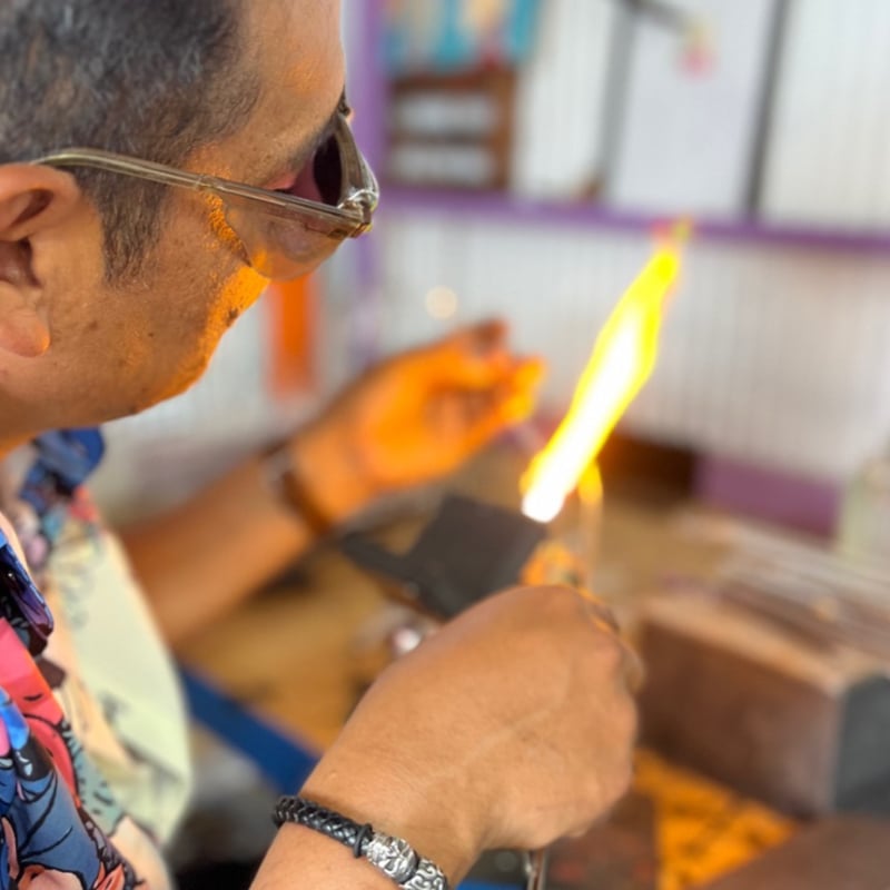 ◎予約◎Benjamin glass ring (simple) ※ 10月下旬頃お届け予定