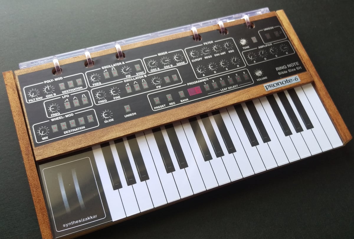 ノート】シンセサイザーノートProNote-6 | アオイ雑貨店