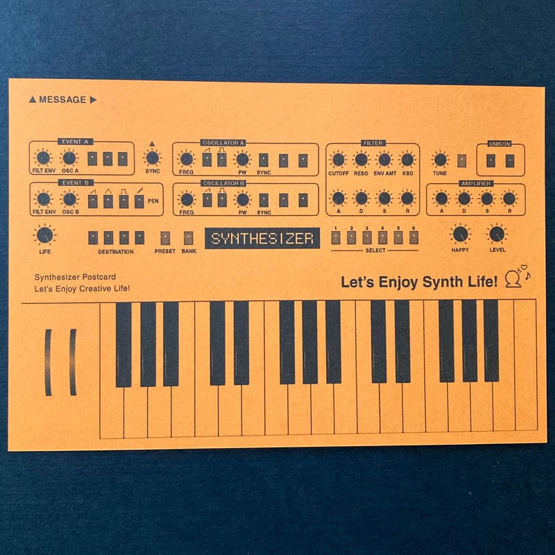 ポストカード】シンセサイザーポストカード4枚セット Vivid Tone ポストカード】シンセサイザーポストカード4枚セット Vivid Tone