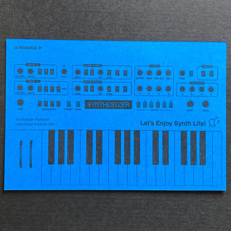 ポストカード】シンセサイザーポストカード4枚セット Vivid Tone ポストカード】シンセサイザーポストカード4枚セット Vivid Tone