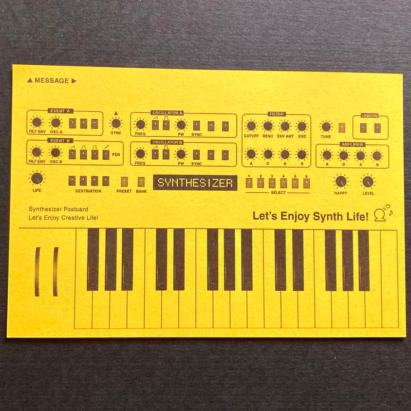 ポストカード】シンセサイザーポストカード4枚セット Vivid Tone ポストカード】シンセサイザーポストカード4枚セット Vivid Tone