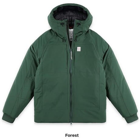 TOPO designs / M's mountain puffer hoodie