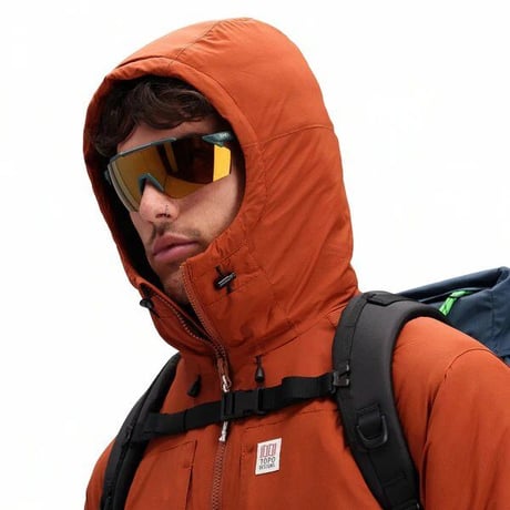 TOPO designs / M's mountain puffer hoodie