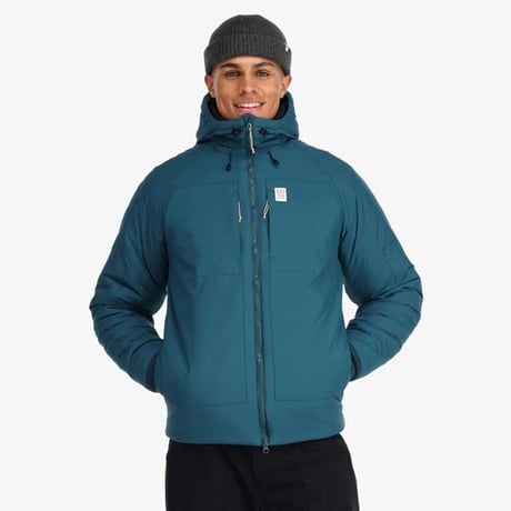 TOPO designs / M's mountain puffer hoodie