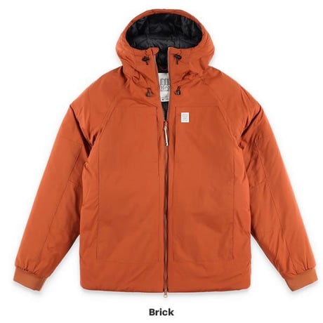 TOPO designs / M's mountain puffer hoodie