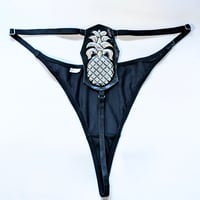SILVER PINEAPPLE THONG - Flat Panty
