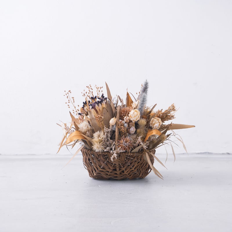 ドライフラワー ナチュラルバスケット | Juillet online shop 