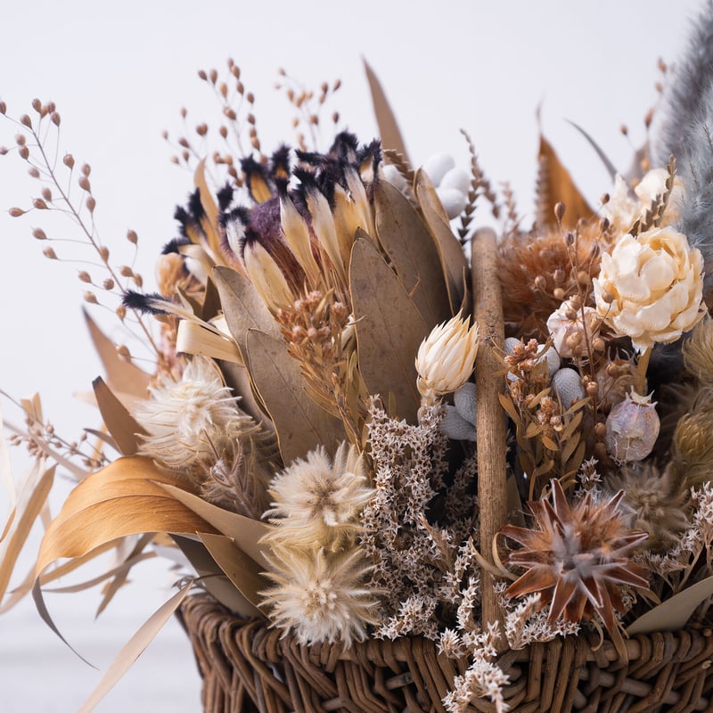 ドライフラワー ナチュラルバスケット | Juillet online shop