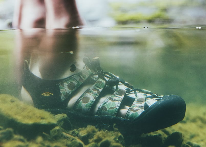 KEEN × Fox Fire ニューポートサンダル レトロFEカモ | mkb outfit