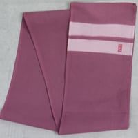 練虎褌 半巾 絞染 二引両 紅梅　NERITRA TIE-DYE DOUBLE-LINE PLUM RED