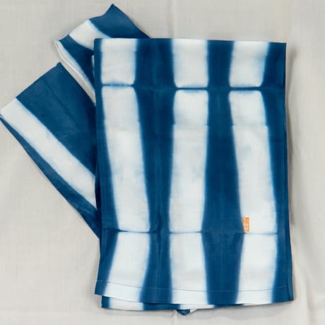 割褌 藍絞染 竹縞  WARI INDIGO TIE-DYE BAMBOO STRIPE