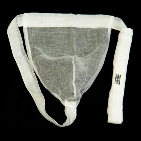 黒猫褌 ガーゼ 無地 白　Kuroneko Gauze Plain White