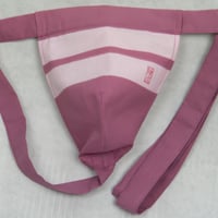 黒猫褌 絞染 二引両 紅梅  KURONEKO TIE-DYE DOUBLE-LINE PLUM RED