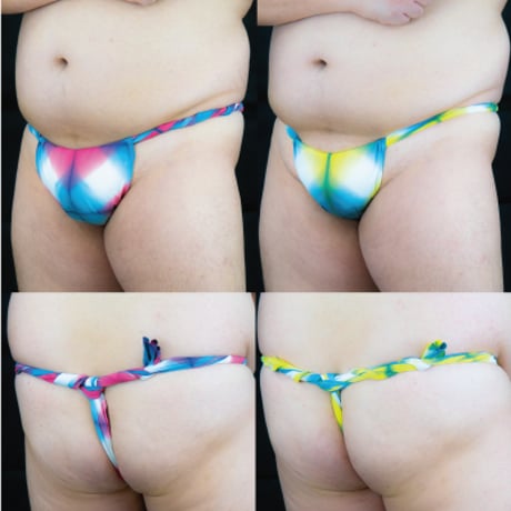 六尺褌 2/3巾 板締絞 筋交ひ  ROKUSHAKU width2/3 TIE-DYE BIAS CHECK