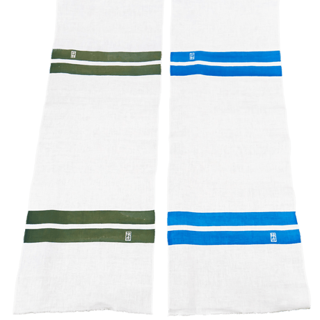 [受注生産]手拭い 二引両 捺染  Japanese Towel 2LINES printed
