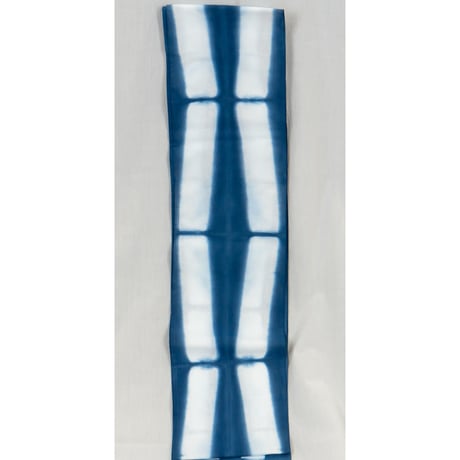 六尺褌 半巾 藍絞染 竹縞  ROKUSHAKU width1/2 INDIGO TIE-DYE BAMBOO STRIPE
