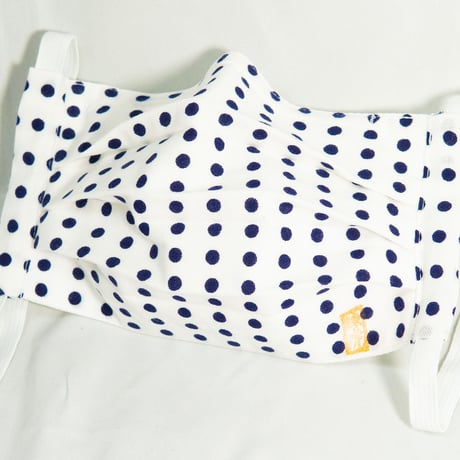 マスク 豆絞り(捺染) PLEATED MASK DOT PATTERN