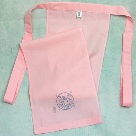 越中褌 墨色捺染虎印 鴇色   ETTYU MARK of TIGER  PINK/INK BLACK