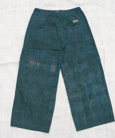 草木染め POT PANTS  灰青 "Lsize"
