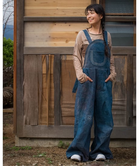Vegetable-Dyed Overall : Bayberry