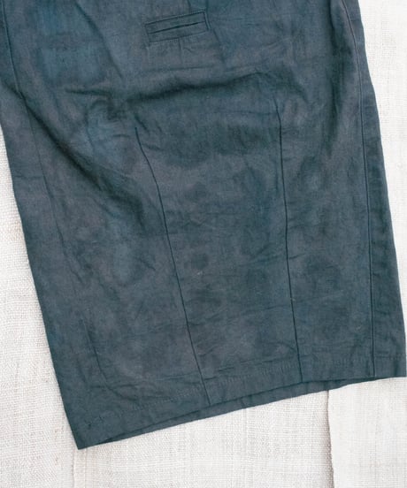 草木染め POT PANTS  灰青 "Lsize"