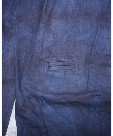 草木染め POT PANTS  茄紺 "Msize"   Vegetable-dyed POT PANTS, eggplant blue "Msize"