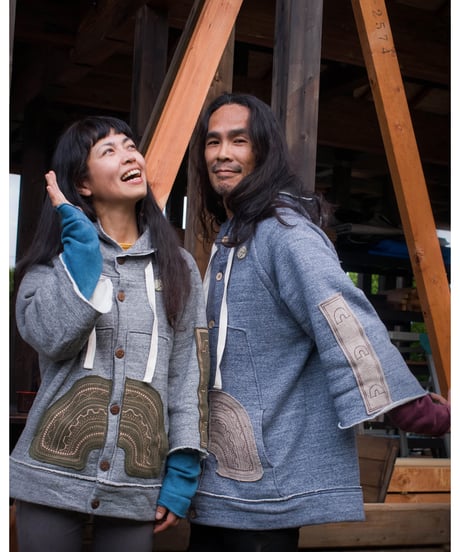 Rainbow hoodie Blue S . M