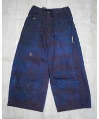草木染め POT PANTS  茄紺 "Ssize"   Vegetable-dyed POT PANTS, eggplant blue "Ssize"