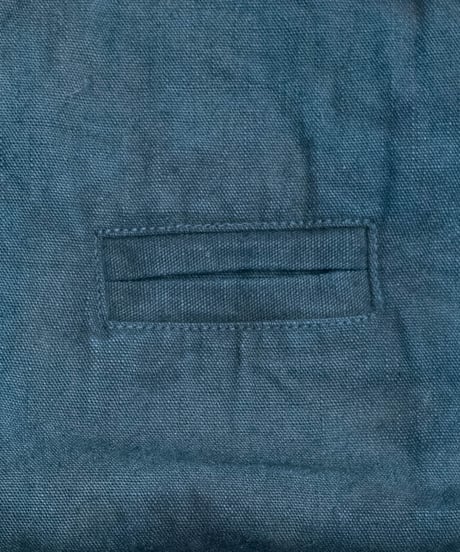 草木染め POT PANTS  灰青 "Lsize"