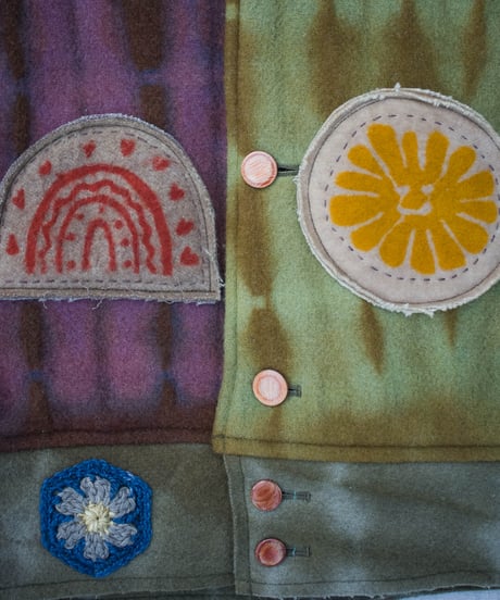 Vegetable-dyed stadium jacket 2-1