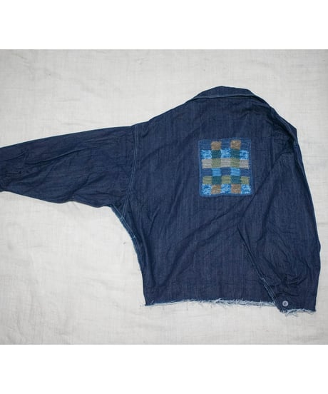 Denim Jacket 5 - checkered pattern 1 (S)