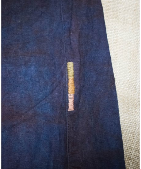 草木染め POT PANTS  茄紺 "Ssize"   Vegetable-dyed POT PANTS, eggplant blue "Ssize"