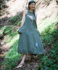 Open back dress (Khaki)