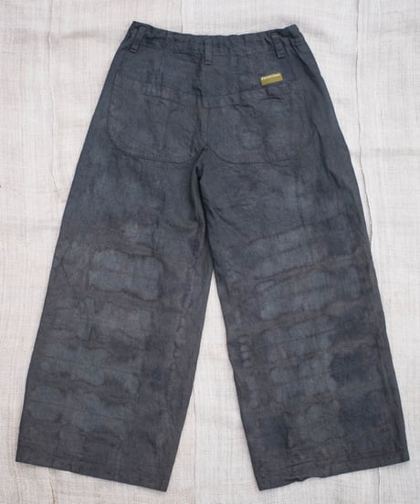 草木染め POT PANTS  灰青 "Ssize"