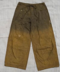 草木染め POT PANTS  黄 "XLsize"