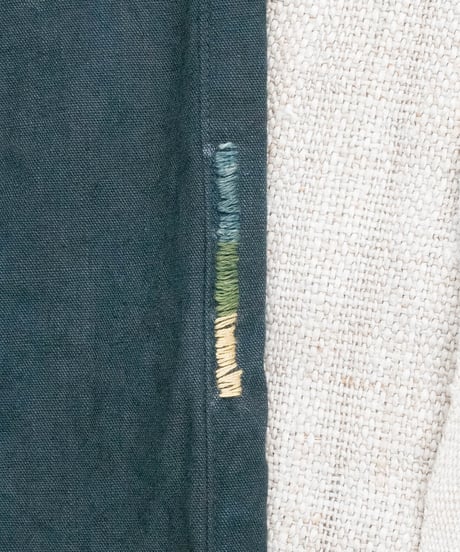 草木染め POT PANTS  灰青 "Lsize"