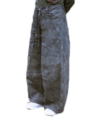 草木染め POT PANTS  灰青 "Ssize"