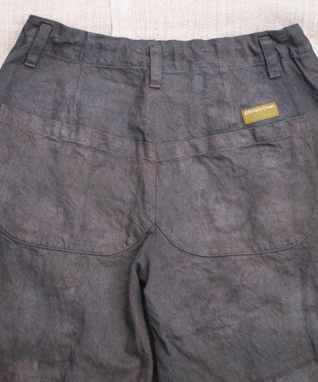 草木染め POT PANTS  灰青 "Ssize"