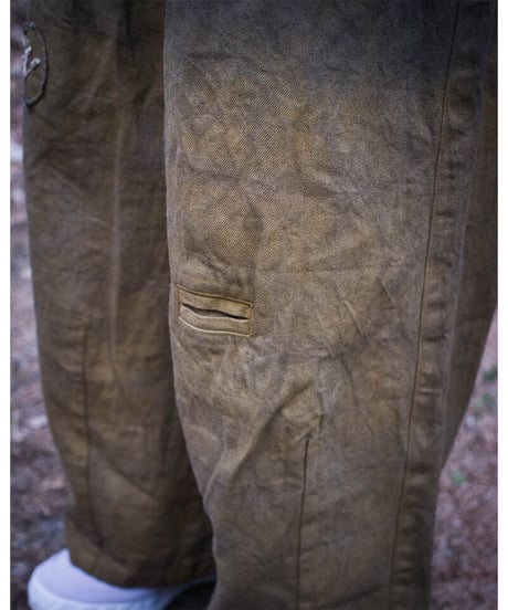 草木染め POT PANTS  黄 "Ssize"